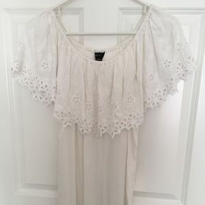 Off the Shoulder White Dress